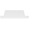 Shower Niche Shelf Pure White Stone Tile Notched Wing Edges 